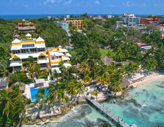 isla mujeres drone 4k